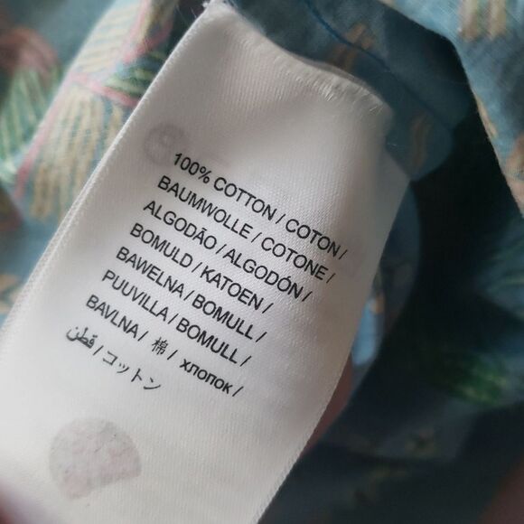 Farm Rio Tropical Mini Dress XL Chic Feminine Summer Embroided Cotton Tiered - Picture 8 of 12